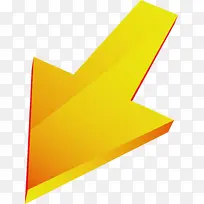 箭头 黄色 橙色-空若网 箭头 黄色 橙色-空若网