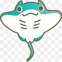 蝠鲼 卡通鱼 卡通-空若网 蝠鲼 卡通鱼 卡通-空若网