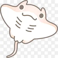 蝠鲼 卡通鱼 卡通-空若网 蝠鲼 卡通鱼 卡通-空若网