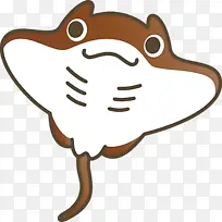 蝠鲼 卡通鱼 卡通-空若网 蝠鲼 卡通鱼 卡通-空若网