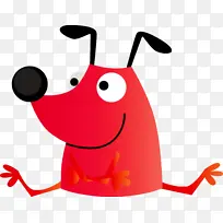 可爱的卡通狗 卡通 微笑-空若网 可爱的卡通狗 卡通 微笑-空若网