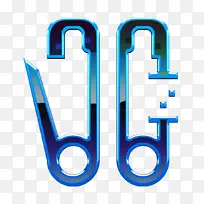 工艺图标 安全别针图标 电蓝-空若网 工艺图标 安全别针图标 电蓝-空若网