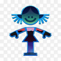 娃娃图标 工艺图标 电蓝-空若网 娃娃图标 工艺图标 电蓝-空若网