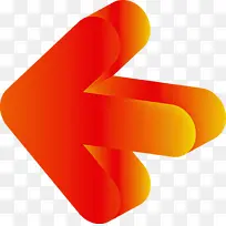 箭头 橙色 黄色-空若网 箭头 橙色 黄色-空若网