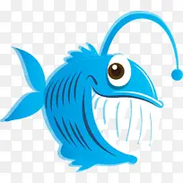 卡通 鱼 蓝色-空若网 卡通 鱼 蓝色-空若网