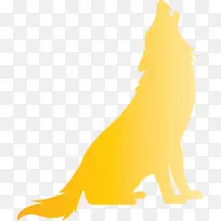 狼 黄色 动物形象-空若网 狼 黄色 动物形象-空若网