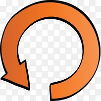 圆圈箭头 箭头 橙色-空若网 圆圈箭头 箭头 橙色-空若网