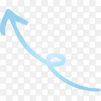 曲线箭头 绿松石色 浅绿色-空若网 曲线箭头 绿松石色 浅绿色-空若网