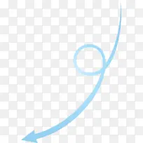 曲线箭头 绿松石色 浅绿色-空若网 曲线箭头 绿松石色 浅绿色-空若网