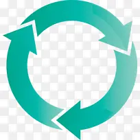 圆圈箭头 绿松石色 浅绿色-空若网 圆圈箭头 绿松石色 浅绿色-空若网