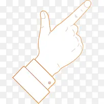 手指箭头 水彩画 油漆-空若网 手指箭头 水彩画 油漆-空若网