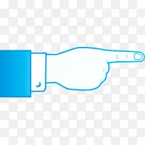 手指箭头 蓝色 文字-空若网 手指箭头 蓝色 文字-空若网