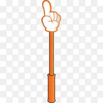 手指箭头 橙色 线条-空若网 手指箭头 橙色 线条-空若网