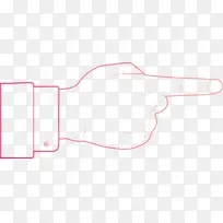 手指箭头 水彩画 油漆-空若网 手指箭头 水彩画 油漆-空若网