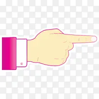 手指箭头 粉色 线条-空若网 手指箭头 粉色 线条-空若网