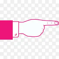 手指箭头 粉色 线条-空若网 手指箭头 粉色 线条-空若网