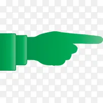手指箭头 绿色-空若网 手指箭头 绿色-空若网