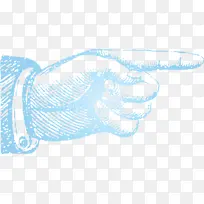 手指箭头 线条 手-空若网 手指箭头 线条 手-空若网