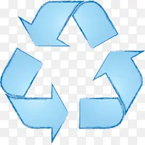 生态循环箭头 蓝色 电蓝色-空若网 生态循环箭头 蓝色 电蓝色-空若网