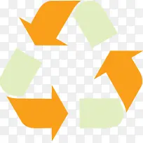 生态循环箭头 黄色 橙色-空若网 生态循环箭头 黄色 橙色-空若网