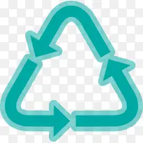 生态循环箭头 水蓝 绿松石-空若网 生态循环箭头 水蓝 绿松石-空若网