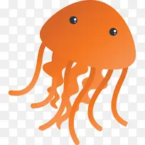 章鱼 橙色 巨大的太平洋章鱼-空若网 章鱼 橙色 巨大的太平洋章鱼-空若网