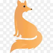 水彩狐狸 水彩 颜料-空若网 水彩狐狸 水彩 颜料-空若网