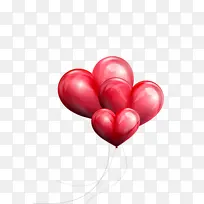 气球 心脏 红色-空若网 气球 心脏 红色-空若网