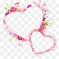 心形 粉色 文字-空若网 心形 粉色 文字-空若网