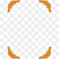 角框 动物图案 橙色-空若网 角框 动物图案 橙色-空若网