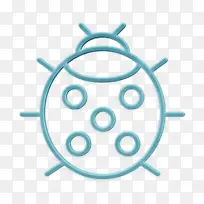 瓢虫图标 昆虫图标 青绿色-空若网 瓢虫图标 昆虫图标 青绿色-空若网