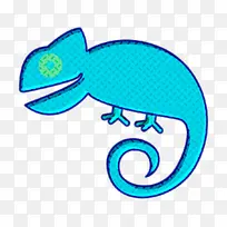 变色龙图标 昆虫图标 绿松石-空若网 变色龙图标 昆虫图标 绿松石-空若网