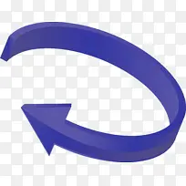 生态循环箭头 紫色 电蓝色-空若网 生态循环箭头 紫色 电蓝色-空若网