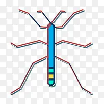 昆虫图标 线条 对称-空若网 昆虫图标 线条 对称-空若网