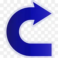 箭头 蓝色 电蓝色-空若网 箭头 蓝色 电蓝色-空若网