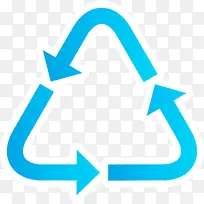 生态循环箭头 水蓝 绿松石-空若网 生态循环箭头 水蓝 绿松石-空若网