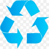 生态循环箭头 蓝色 天蓝色-空若网 生态循环箭头 蓝色 天蓝色-空若网