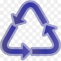 生态循环箭头 符号 电蓝-空若网 生态循环箭头 符号 电蓝-空若网