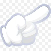 手指箭头 白色-空若网 手指箭头 白色-空若网