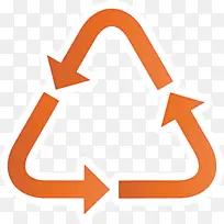 生态循环箭头 线条 橙色-空若网 生态循环箭头 线条 橙色-空若网