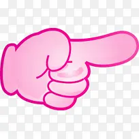 手指箭头 粉色 鼻子-空若网 手指箭头 粉色 鼻子-空若网