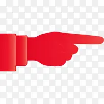 手指箭头 红色-空若网 手指箭头 红色-空若网