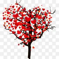 红色 心形 树枝-空若网 红色 心形 树枝-空若网