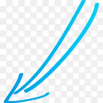 手绘箭头 蓝色 绿松石色-空若网 手绘箭头 蓝色 绿松石色-空若网