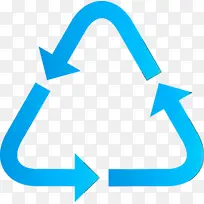 生态循环箭头 蓝色 水蓝-空若网 生态循环箭头 蓝色 水蓝-空若网