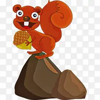 松鼠 卡通-空若网 松鼠 卡通-空若网