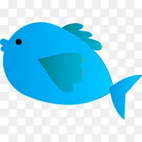 蓝色 绿松石色 鱼-空若网 蓝色 绿松石色 鱼-空若网