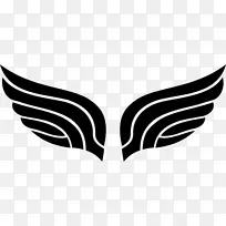 翅膀 标志 黑白-空若网 翅膀 标志 黑白-空若网