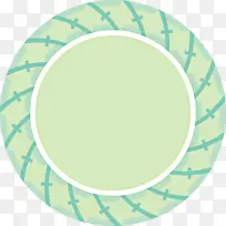圆形框架 绿色 餐具-空若网 圆形框架 绿色 餐具-空若网