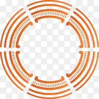 圆形框架 橙色 圆形-空若网 圆形框架 橙色 圆形-空若网